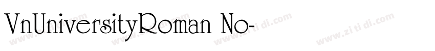VnUniversityRoman No字体转换